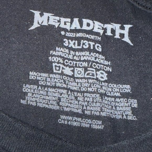 3X MEGADEATH Tee - Picture 3 of 5